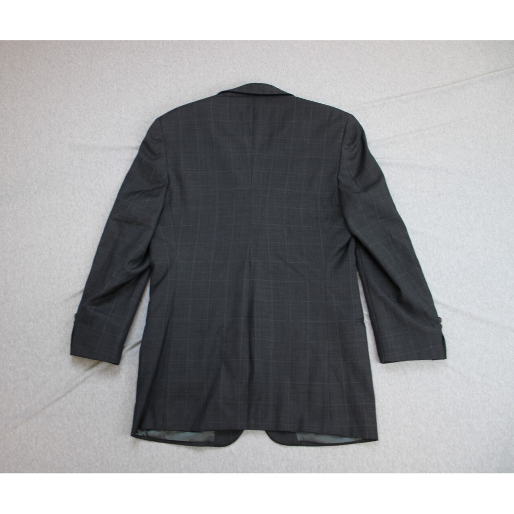 Lauren Ralph Lauren Blazer Men 36R Windowpane 100% Wool 2-Button Single Breast - Picture 2 of 9